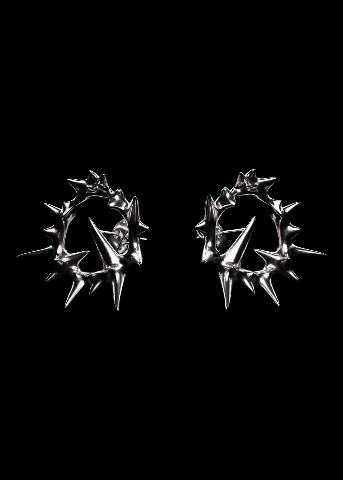 MINI SPIKED EARRINGS