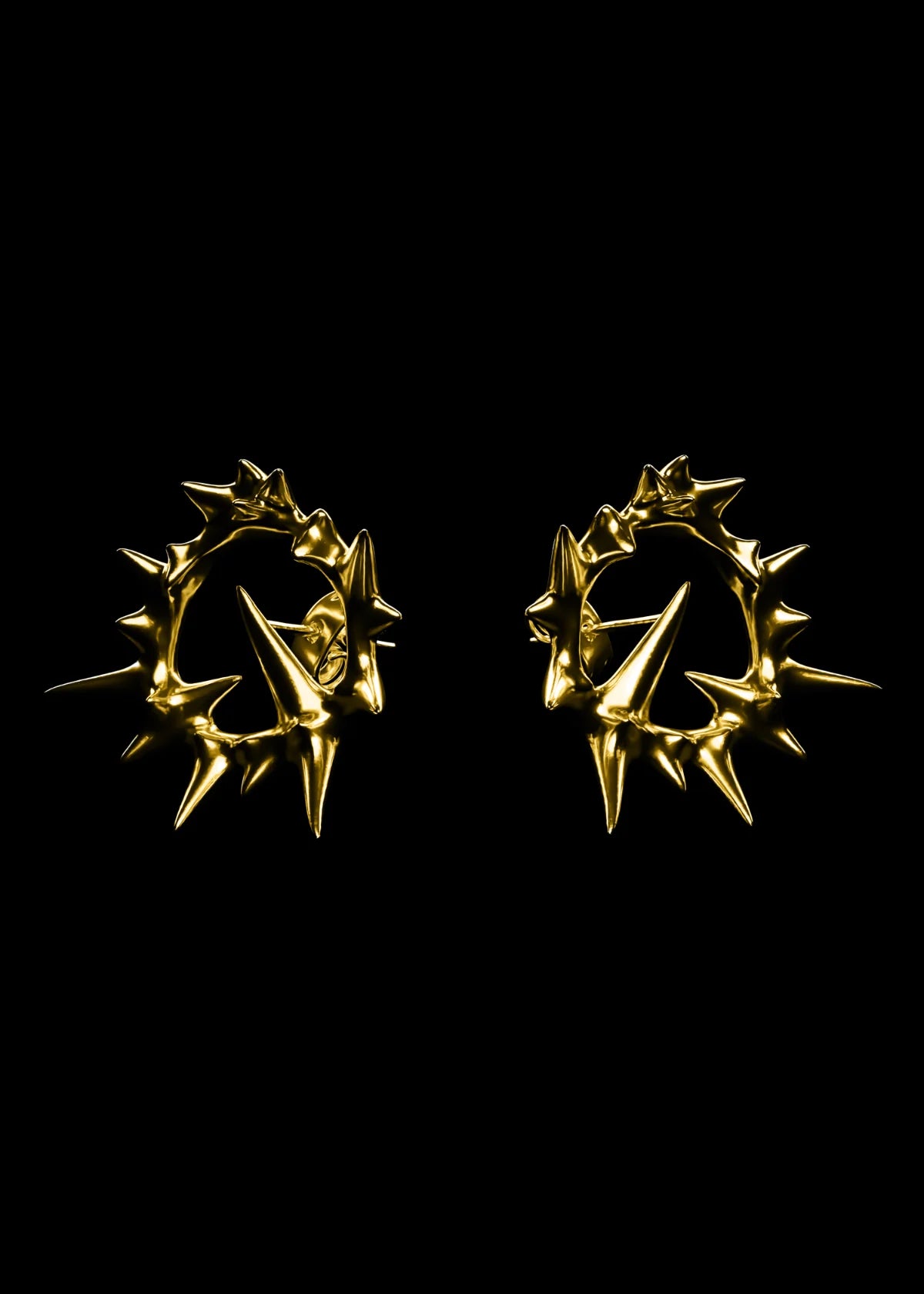 MINI SPIKED EARRINGS