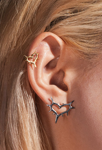 CUORE SPIKED EARRINGS (LARGE)