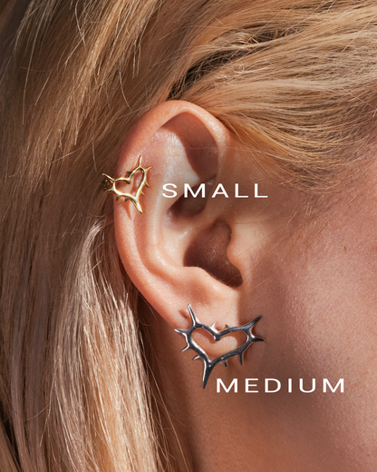 CUORE SPIKED EARRINGS (SMALL)