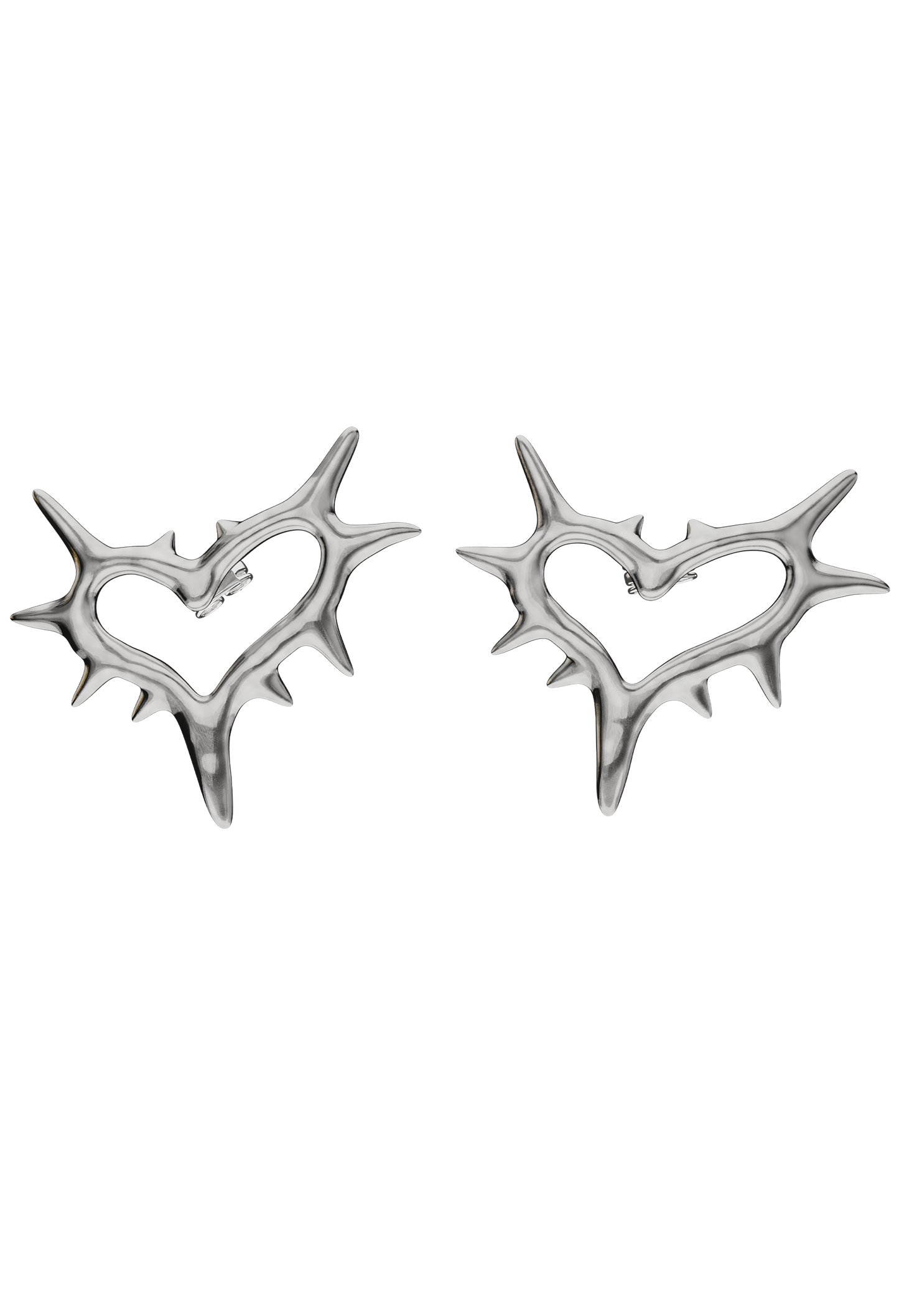 CUORE SPIKED EARRINGS (LARGE)