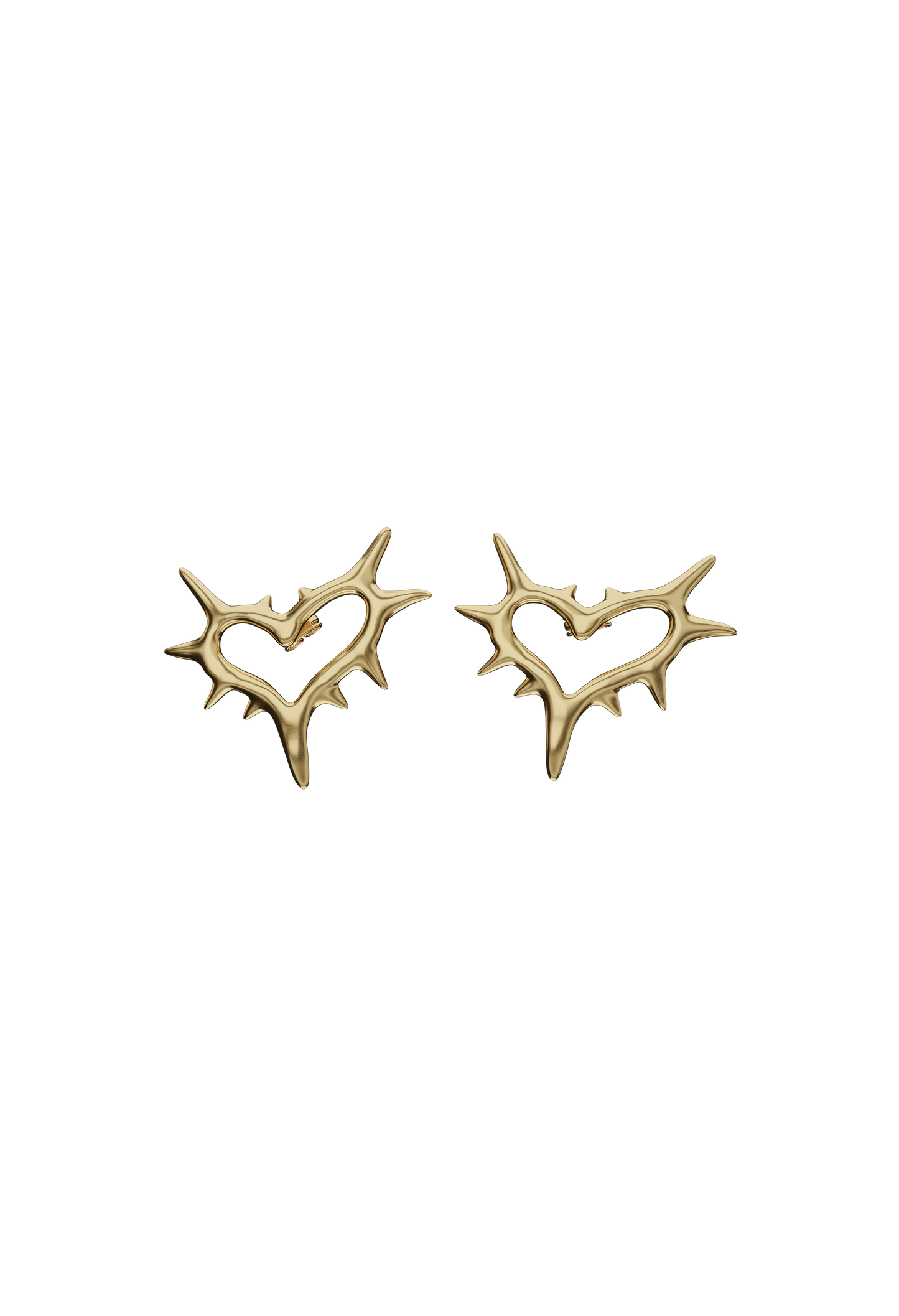 CUORE SPIKED EARRINGS (SMALL)