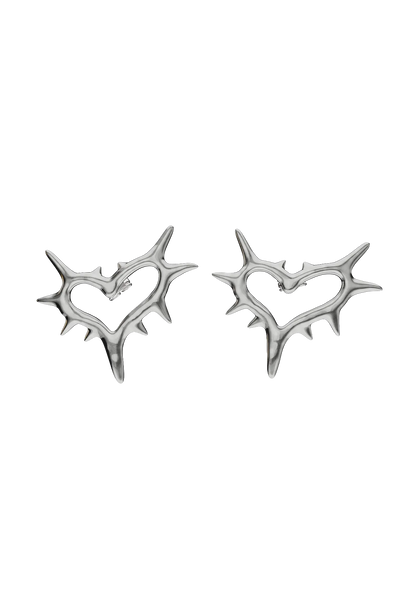 CUORE SPIKED EARRINGS (MEDIUM)
