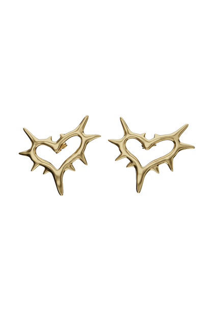 CUORE SPIKED EARRINGS (MEDIUM)